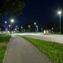 Der Kreisverkehr im Stadtteil Durlach